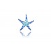 Silver pendant Estrella Blue