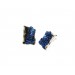 Silver earrings INTENZZA Electric Blue