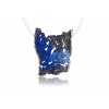 Silver pendant INTENZZA Electric Blue