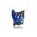 Silver pendant INTENZZA Electric Blue
