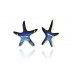 Silver earrings ESTRELLA Maritim Blue 