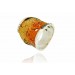 Silver ring INTENZZA Ocre