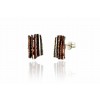 Silver earrings JUNC Ocre
