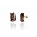 Silver earrings JUNC Ocre