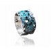 Silver ring SAMO Formentera Blue