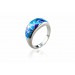 Silver ring Trenti Blue