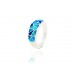 Silver ring Trenti Blue MATE