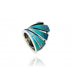 Silver ring FENIX Blue