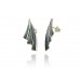 Silver earrings FENIX Gris