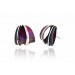 Silver earrings SIDERAL Rosa