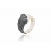 Silver ring ODA Blanc