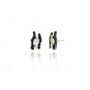 Silver earrings FORZA Gris