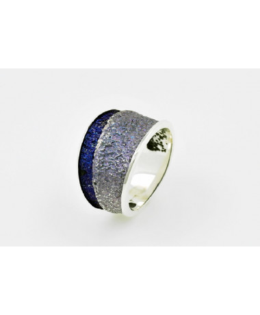 Silver ring TROIA Lila