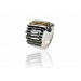 Silver ring JUNC Verd Liquen