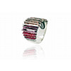 Silver ring JUNC Rosa