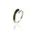 Silver ring CHLOE Verd