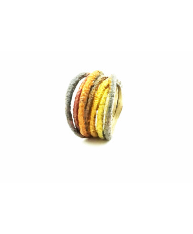 Silver ring SIRA Ocre