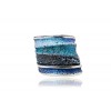 SIlver ring SINERA Formentera Blue
